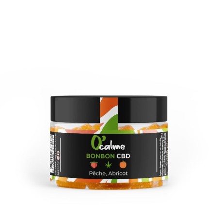 BONBON CBD PECHE ABRICOT PUISSANT