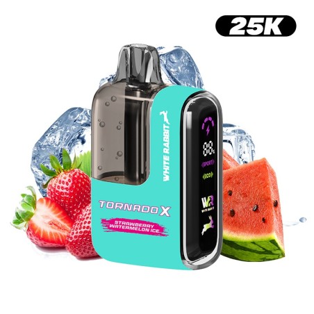PUFF 25K STRAWBERRY WATERMELON ICE NICOTINE TORNADO RECHARGEABLE
