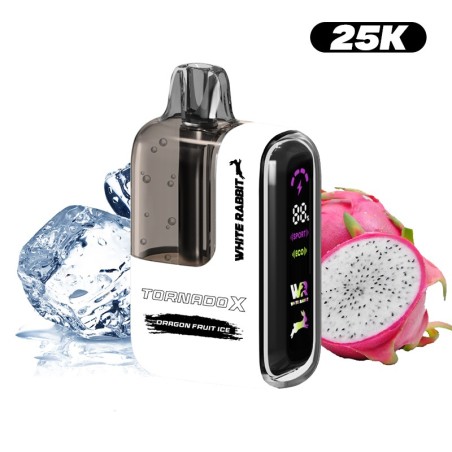 PUFF 25K DRAGON FRUIT ICE NICOTINE TORNADO RECHARGEABLE