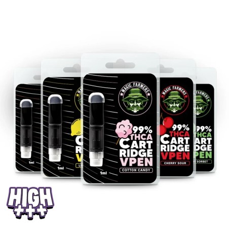 Cartouches THCA 1ML | Vape premium aux saveurs gourmandes