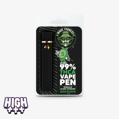 Puff Miracle Alien Cookie THCA  2ML – Vape gourmande intense et effets puissants