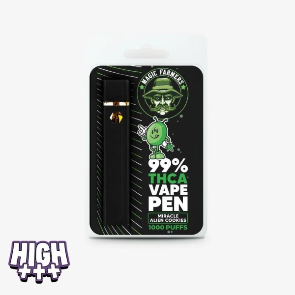 Puff Miracle Alien Cookie THCA  2ML – Vape gourmande intense et effets puissants