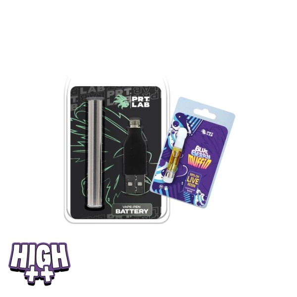 Pack Batterie Vape Pen + Cartouche Blueberry Muffin 10-OH-HHC | PRT LAB