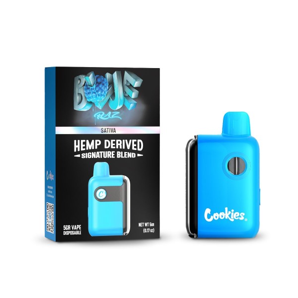Blue Razz Vape Infused 5G Cookies – Puff Fruitée Relaxante
