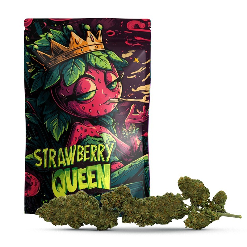 Strawberry Queen Fleur en Tige CBD – Format Brut Économique