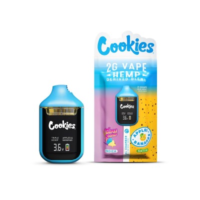 Dual Chamber Infused Cookies® Triple Scoop / Apples & Bananas – Puff Double Saveur Infused