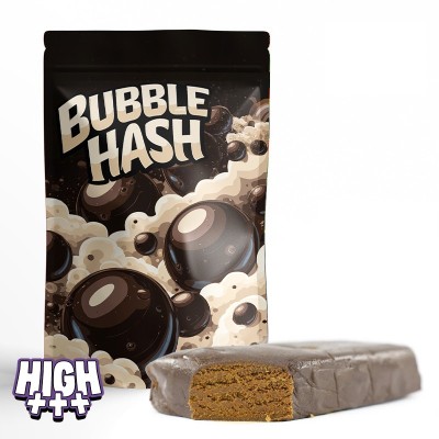 Bubble Hash 43% THCA – Résine authentique ultra riche en trichomes
