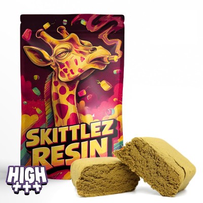 Skittlez Resin 41% THCA – Hash fruité premium riche en THCA