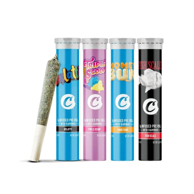 Pack Pre-Roll Infused Cookies® x4 — Gelatti, Triple Scoop, Honey Bun, Fish Scale