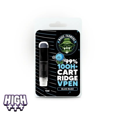 Cartouche Live Resin Blue Razz 10-OH-HHC 1ml 99% — Framboise acidulée | Batterie vape pen