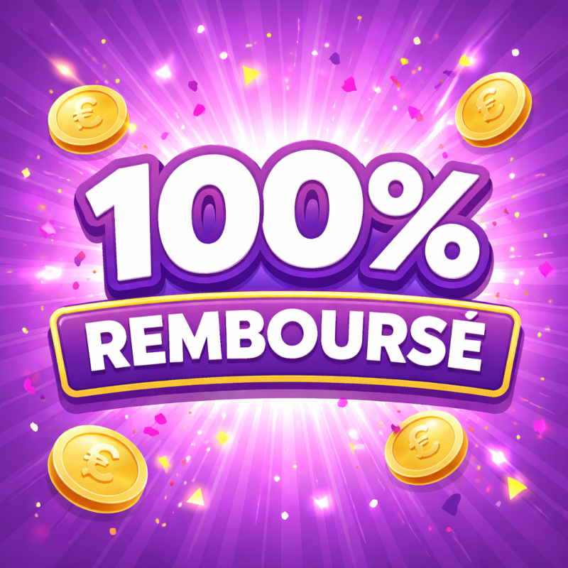 Bon achat 100% remboursé dans tes mails