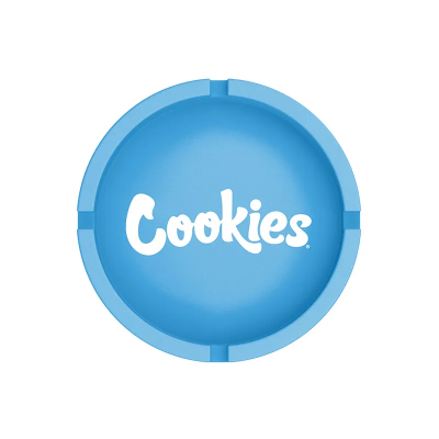 Cendrier Cookies® — Silicone Bleu ou Résine Noire | Accessoire Officiel Exclusivité Europe