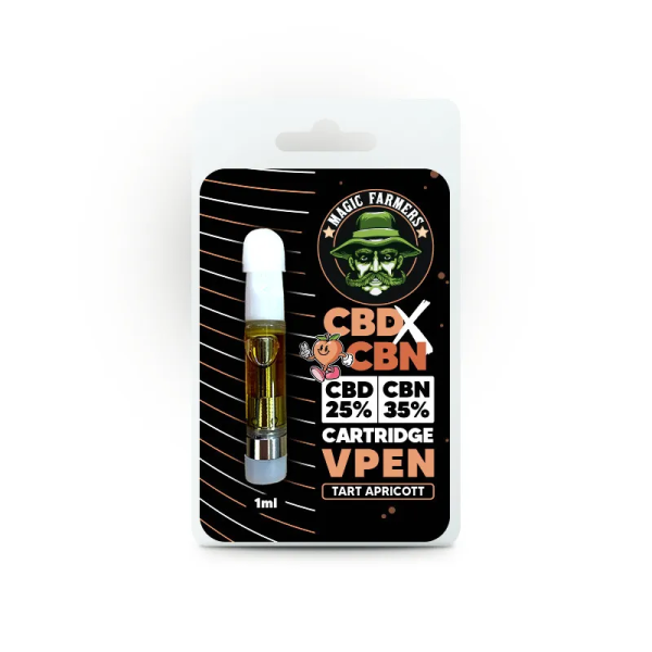 Cartouche CBD CBN 1ml Magic Farmers — Blue Razz, Tart Apricott, Miracle Alien Cookies