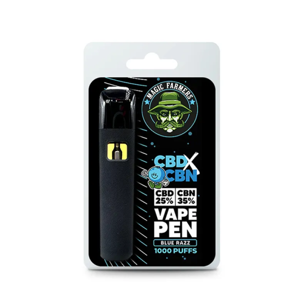 Puff CBD CBN 2ml Magic Farmers — Blue Razz, Tart Apricott, Miracle Alien Cookies