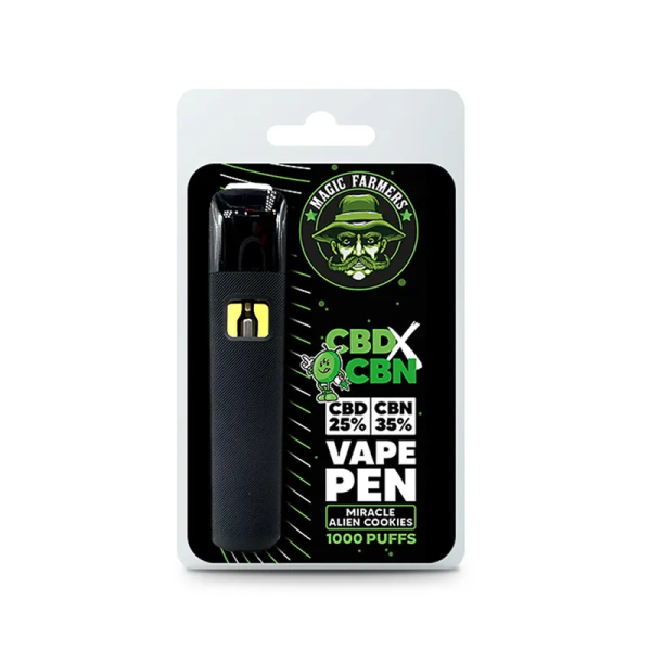 Puff CBD CBN 2ml Magic Farmers — Blue Razz, Tart Apricott, Miracle Alien Cookies