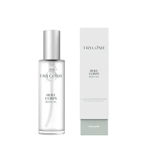Huile de Corps CBD Trycome — 100ml 2000mg | Massage & Hydratation