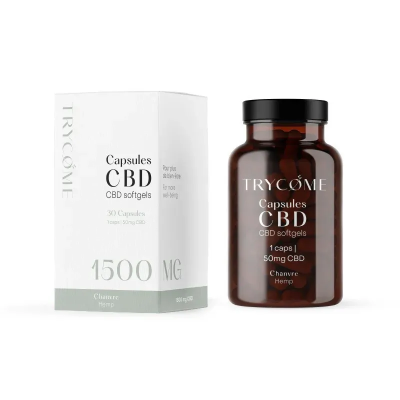 Trycome CBD-Kapseln 10 % – 50 mg pro Kapsel, Bio-Öl | Cocorikush