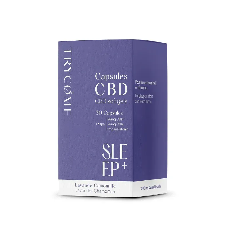Sleep+ CBD-Kapseln 1500 mg – Lavendel & Kamille, natürlicher Schlaf | Cocorikush