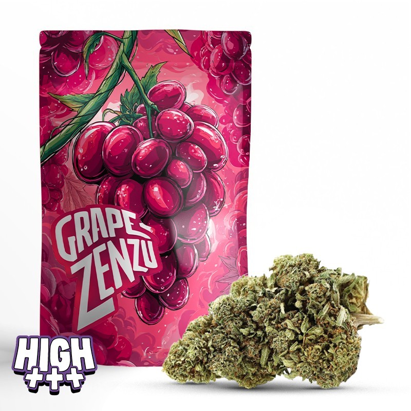Grape Zenzu THCA – Euphorisierende Indoor-Blüten mit Trauben- und Diesel-Aroma