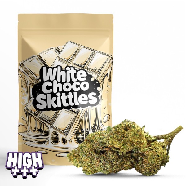 White Choco Skittlez THCA Indoor — Fleur chocolat blanc, douce et épicée | Magic Farmers
