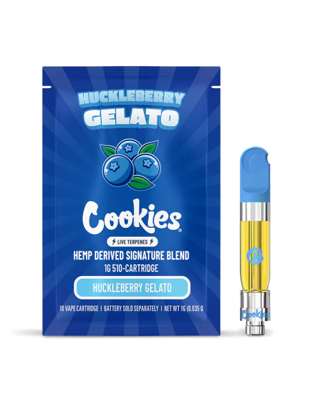 Cartouche Huckleberry Gelato Hemp Derived Cookies® — Baies Sauvages & Fraîcheur Glacée | Exclusivité Europe Cocorikush