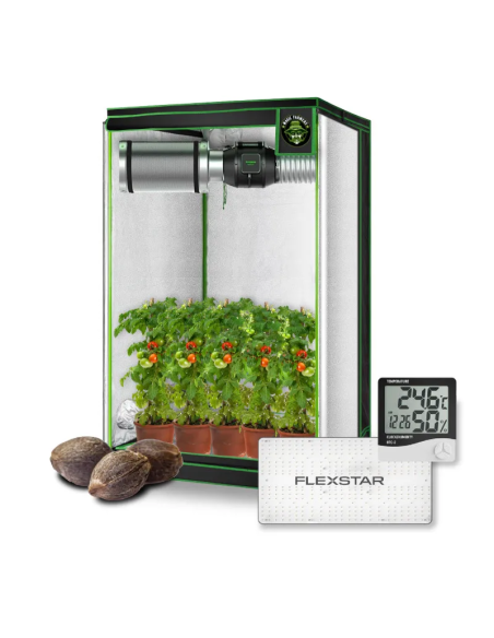 Flexstar 240 W dimmbares LED-Zuchtlicht-Set – Zuchtzelt 80 x 80 x 180 cm, Komplettset | Cocorikush