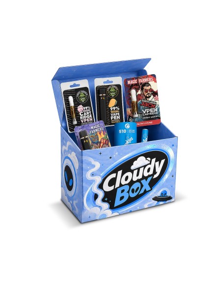 Cloudy Box Cocorikush — Box Vape 100% Alternatives THC, Puffs & Cartouches + Batterie 510 | 99€ au lieu de 319,40€