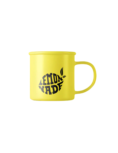 Tasse mug émail jaune Lemonade by Cookies - Cocorikush