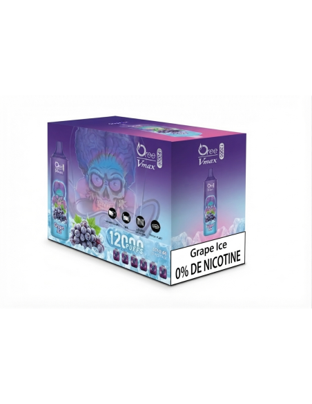 Boite de 10 puffs grape ice oree