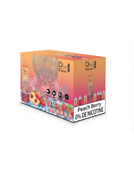 Puff 12k Taff Peach Berry Sans Nicotine - Puff 12k Pas Cher