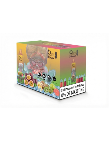 BOITE DE 10 PUFF 12K KIWI PASSION GUAVA PASSION SANS NICOTINE