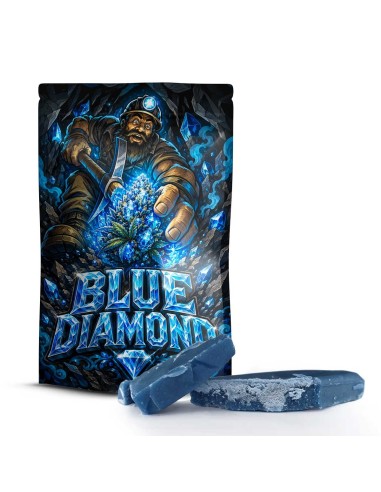 Blue Diamond 60% Delta-10 Hash — Teinte Bleutée Naturelle, Résineux Boisé & Fruité | Cocorikush