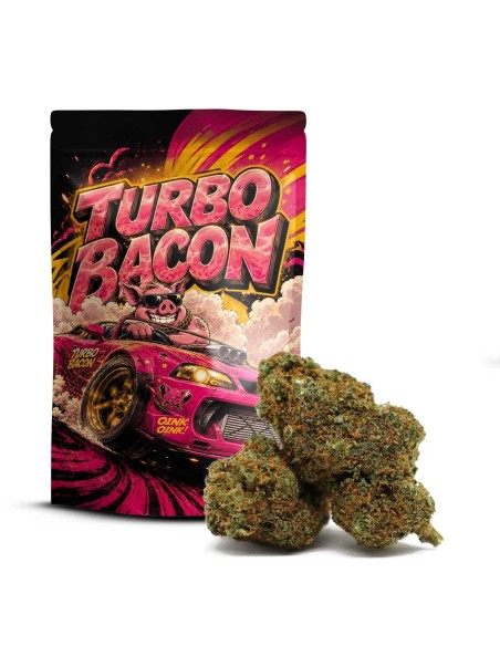 Turbo Bacon 50% Delta-10 — Fleur Premium, Cannabinoïde Le Plus Puissant du Catalogue | Cocorikush