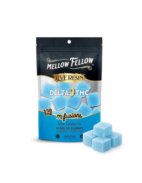 Gummies Blue Raspberry 10 mg Delta-9 THC Mellow Fellow™ x15