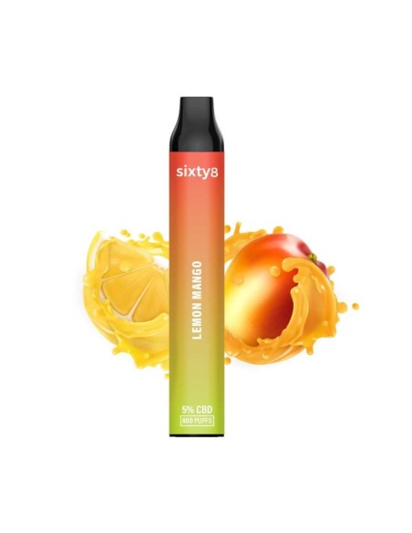 Puff CBD Lemon Mango 5% Cocorikush | Citron &amp; Mangue