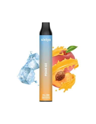 Puff CBD Peach Ice 5% - Pêche Givrée | Cocorikush