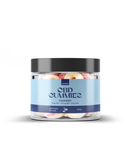 Gummies Calm Body Cocorikush | CBD, CBG &amp; CBN Tutti Frutti