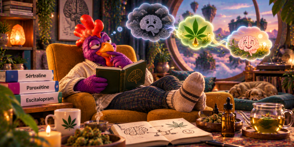 CBD et antidépresseurs (sertraline, paroxétine, escitalopram)